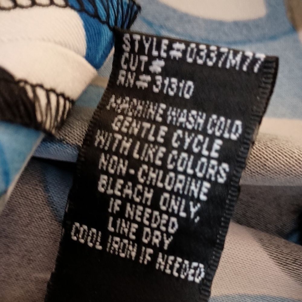 AB Studio Blue and Black Circle Print Midi Dress - Picture 4 of 7